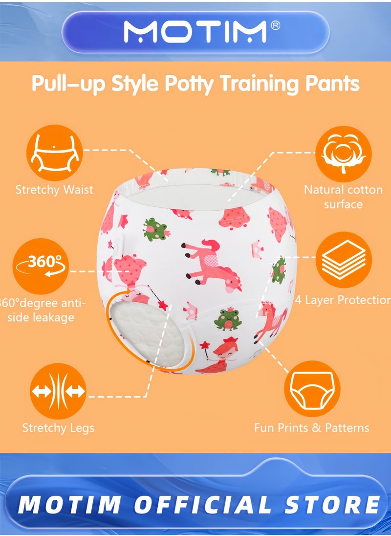 6PCS Baby Potty Training Pants Breathable Potty Training Underwear Toddler Underwear for 0-3 Years Boy and Girls