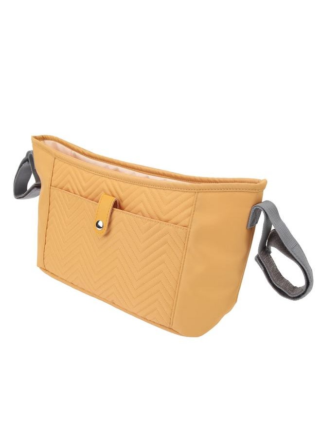 Baby Stroller Bag Large Capacity Multi Pockets Waterproof Nylon Universal Stroller Bag for Outdoors Brown
