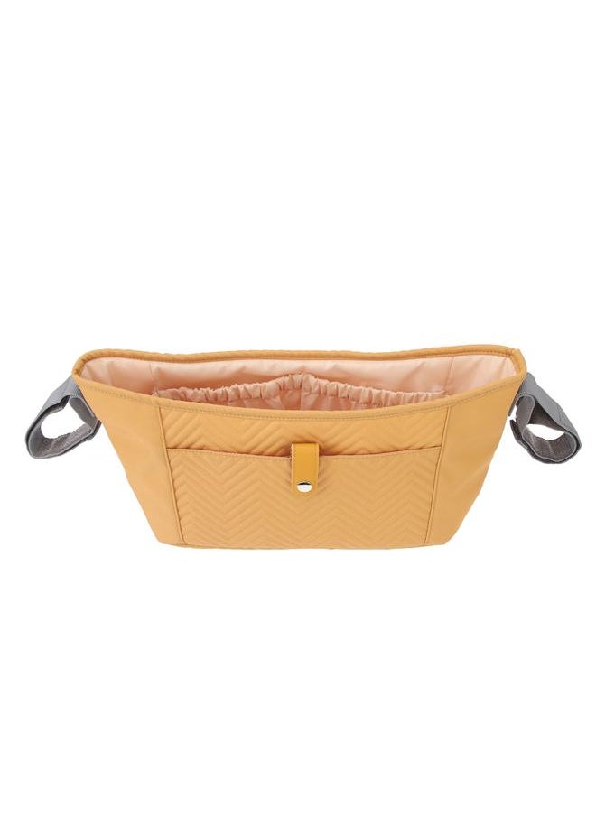 Baby Stroller Bag Large Capacity Multi Pockets Waterproof Nylon Universal Stroller Bag for Outdoors Brown