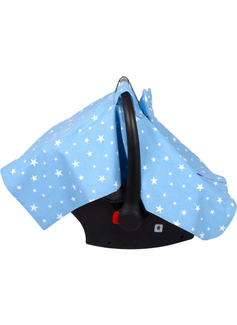 Sevi Baby Bow Baby Carrier Cover Blue Star Pattern