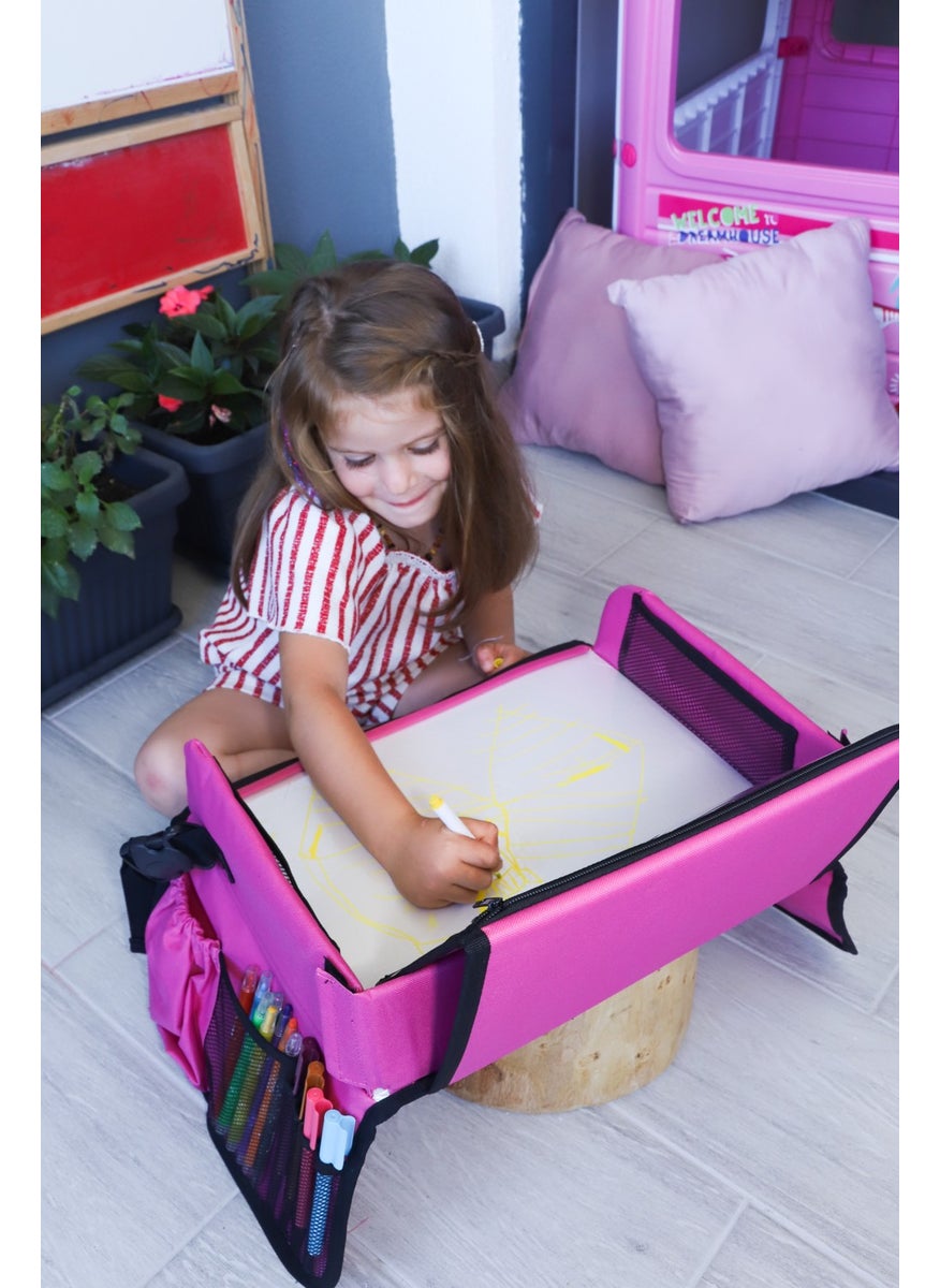 Car Seat Picture Activity Table Vehicle Tablet Holder Portable Activity Table