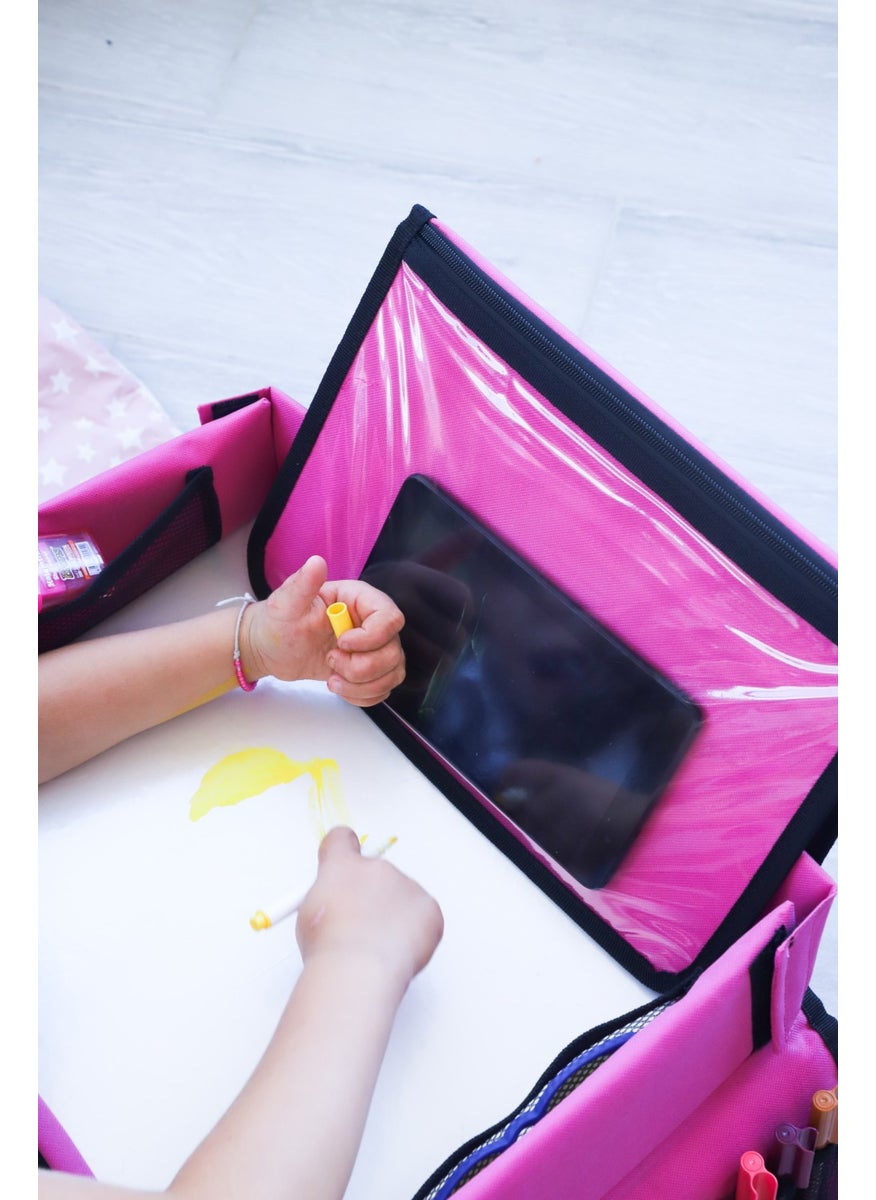 Car Seat Picture Activity Table Vehicle Tablet Holder Portable Activity Table