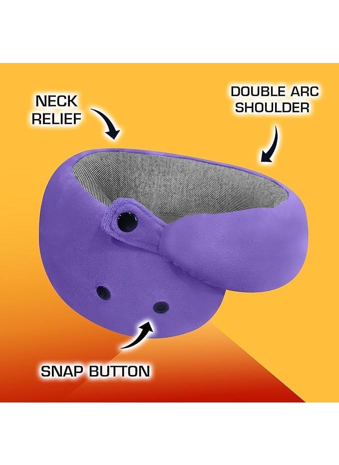 BigPlayer Premium Neck Pillow with Eye Mask and Carry Bag Neck Rest Air Pillow Travel Essential Car Pillow Flight and Travel Accessory Pillow for Neck Pain Relief
