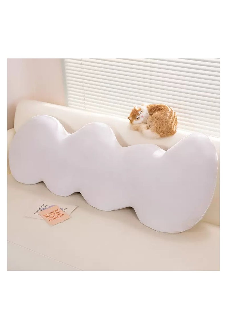 Ice Silk Adult Body Pillow 130cm Long Pillow Detachable and Washable Pregnant Women's Side Sleep Pillow Summer Cool and Breathable Pillow Multi functional Sofa Bedroom Napping Pillow Support Waist Back Legs Sleep Companion