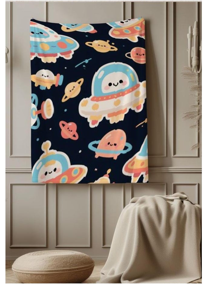 Children's or student cartoon flannel thin blanket (warm and comfortable, suitable for sleep, games) 100cm*150cm