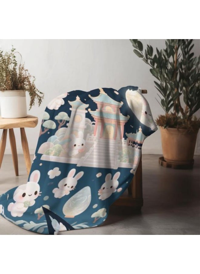 Children's or student cartoon flannel thin blanket (warm and comfortable, suitable for sleep, games) 100cm*150cm - 190