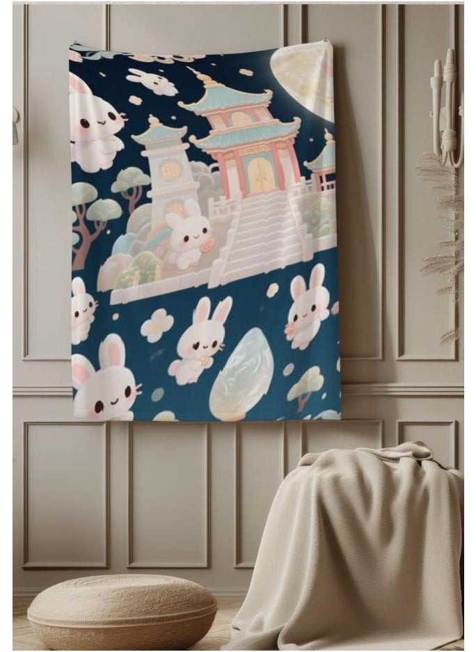 Children's or student cartoon flannel thin blanket (warm and comfortable, suitable for sleep, games) 100cm*150cm - 190