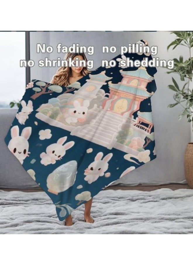 Children's or student cartoon flannel thin blanket (warm and comfortable, suitable for sleep, games) 100cm*150cm - 190