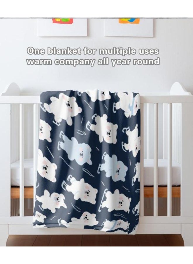 Children's or student cartoon flannel thin blanket (warm and comfortable, suitable for sleep, games) 100cm*150cm - 200