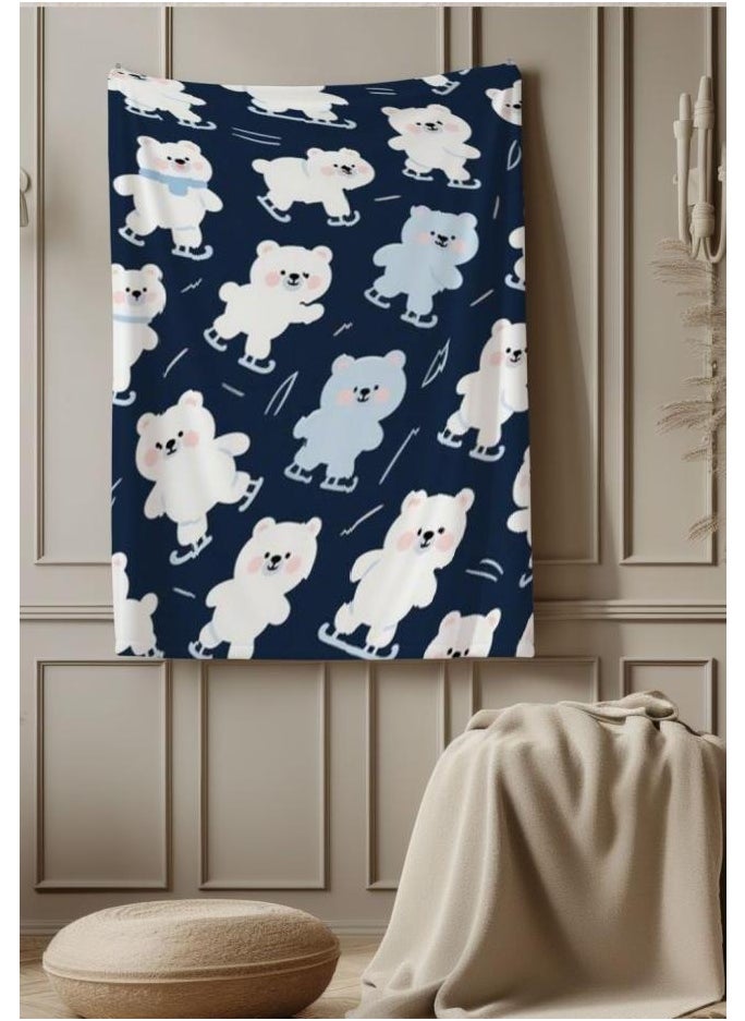 Children's or student cartoon flannel thin blanket (warm and comfortable, suitable for sleep, games) 100cm*150cm - 200