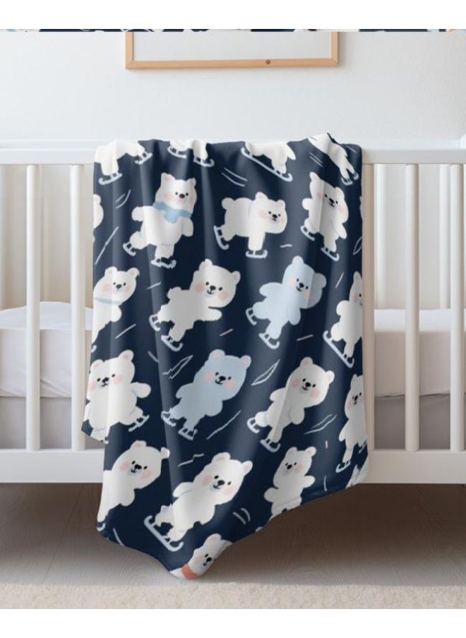 Children's or student cartoon flannel thin blanket (warm and comfortable, suitable for sleep, games) 100cm*150cm - 200