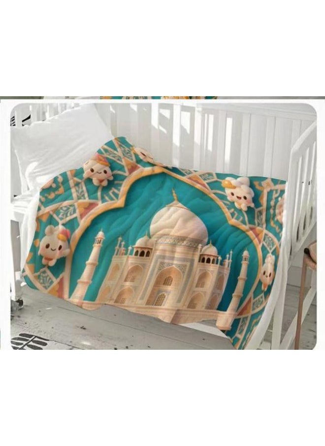 Children's or student cartoon flannel thin blanket (warm and comfortable, suitable for sleep, games) 100cm*150cm