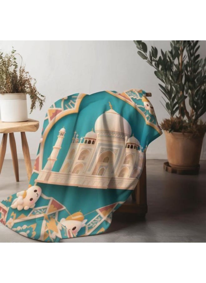 Children's or student cartoon flannel thin blanket (warm and comfortable, suitable for sleep, games) 100cm*150cm
