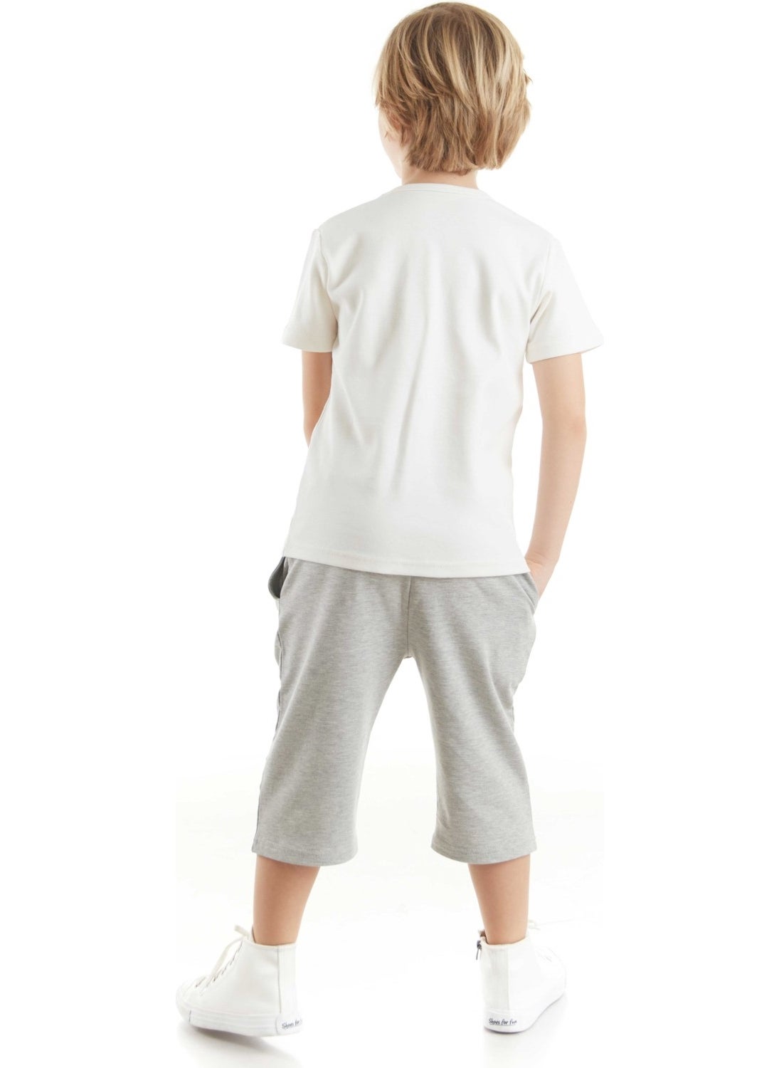 Hey Dude Boy T-shirt Capri Shorts Set