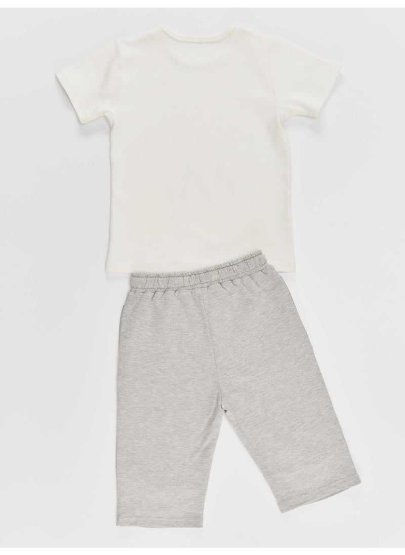 Hey Dude Boy T-shirt Capri Shorts Set