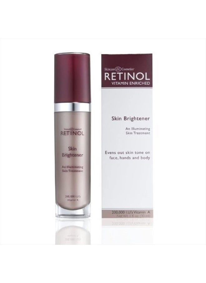 Retinol Skin Brightener – The Original Retinol Brand – Skin Tone Corrector Smooths & Rejuvenates Face for Healthy Glow – Minimizes Fine Lines & Wrinkles with Plant & Fruit Extracts, Vitamin A, C & E