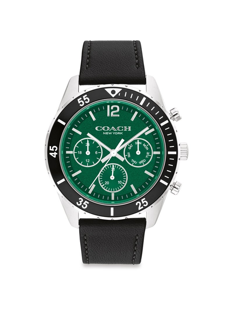 COACH WATCHES ROUND ANALOG MEN'S GREEN CASE WATCH - 14602674