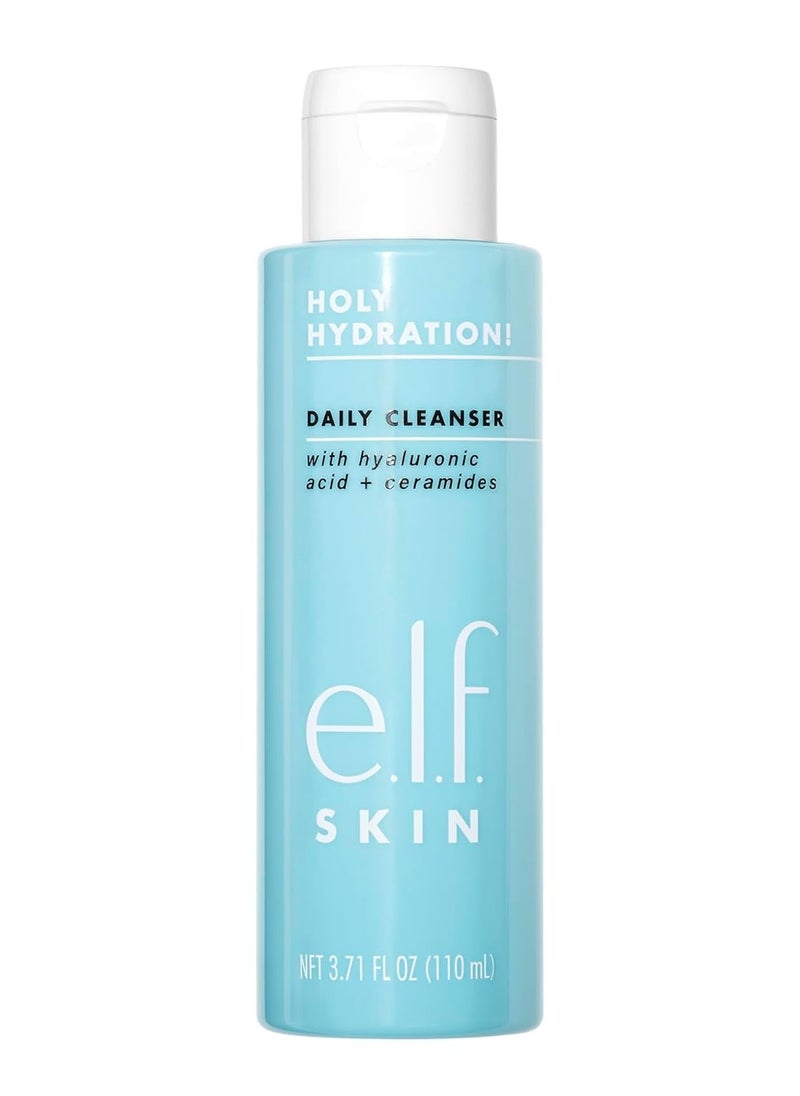 e.l.f. SKIN Holy Hydration! Daily Cleanser, Face Cleanser For Washing Away Excess Oil, Impurities & Makeup, Made With Hyaluronic Acid, Vegan & Cruelty-Free