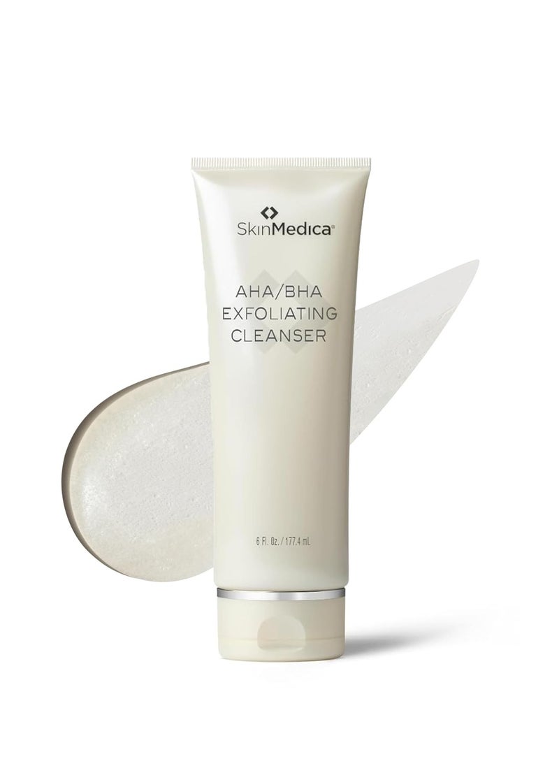 SkinMedica AHA/BHA Exfoliating Cleanser - Gently Scrub Away Dead Skin with Exfoliating Face Wash Cleanser, Improving the Appearance of Skin Tone and Texture, 6 Fl Oz