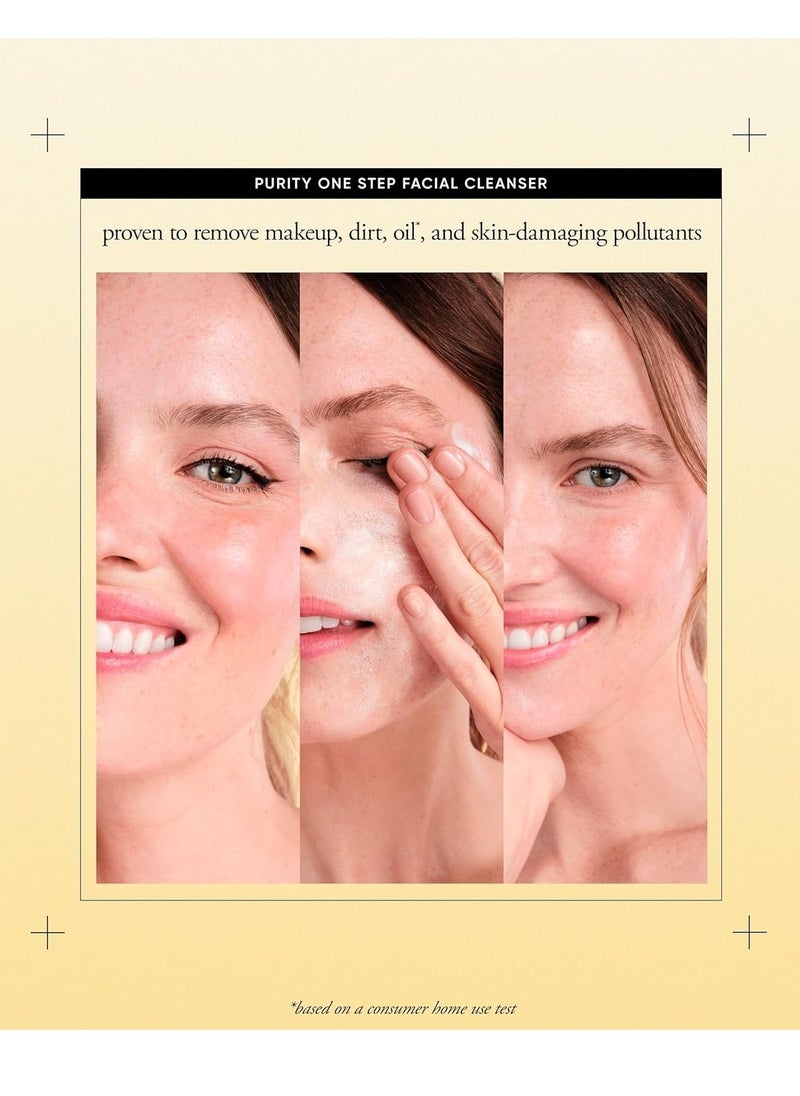 philosophy purity made simple one-step facial cleanser- with meadowfoam seed oil gently cleanses & melts away dirt, oil & stubborn makeup paraben-free face wash