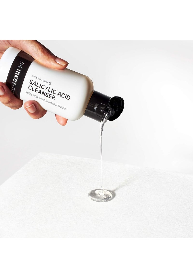 The INKEY List Salicylic Acid Cleanser, Face Wash for Blemishes, Blackheads, Oily Skin and Breakouts, Non-Drying Facial Cleanser Safe for All Skin Types, 5.0 fl oz (Pack of 2)