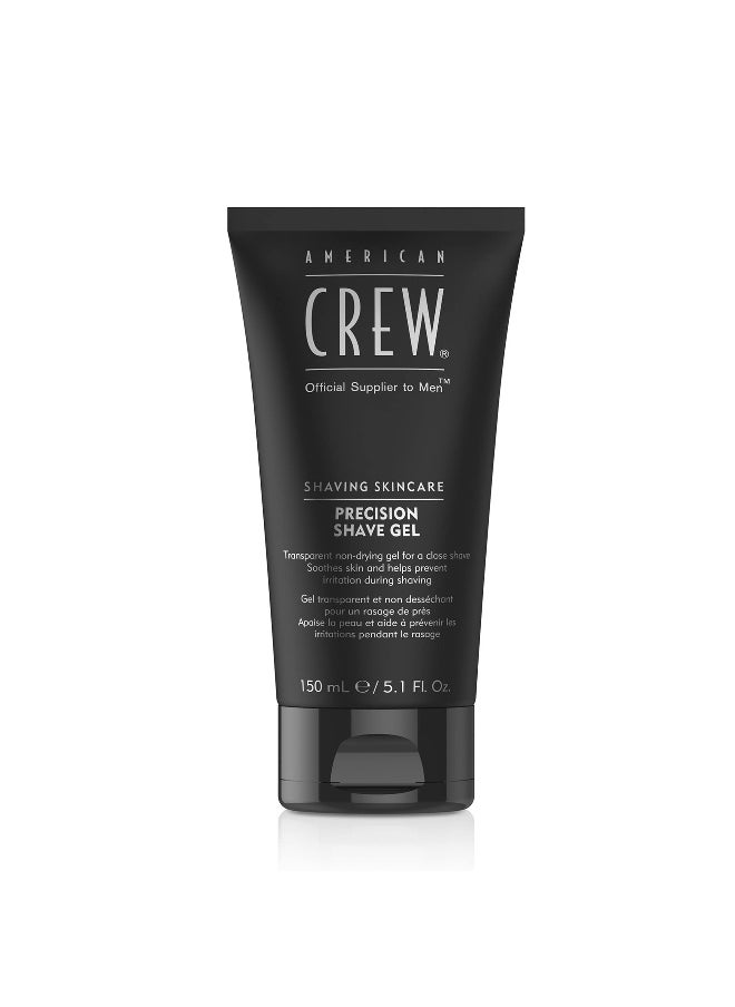American Crew Shave Gel for Men, Soothes Skin and Prevents Irritation, 5.1 Fl Oz