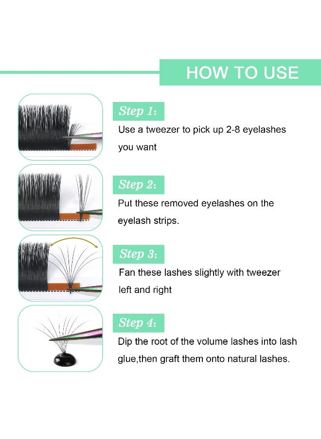280 Pcs Individual Lashes 30D-D-0.07-10 Cluster Lashes 10D 20D C D Curl Wispy Lashes Bottom Lashes DIY Lashes At Home（30D-D-0.07-10）
