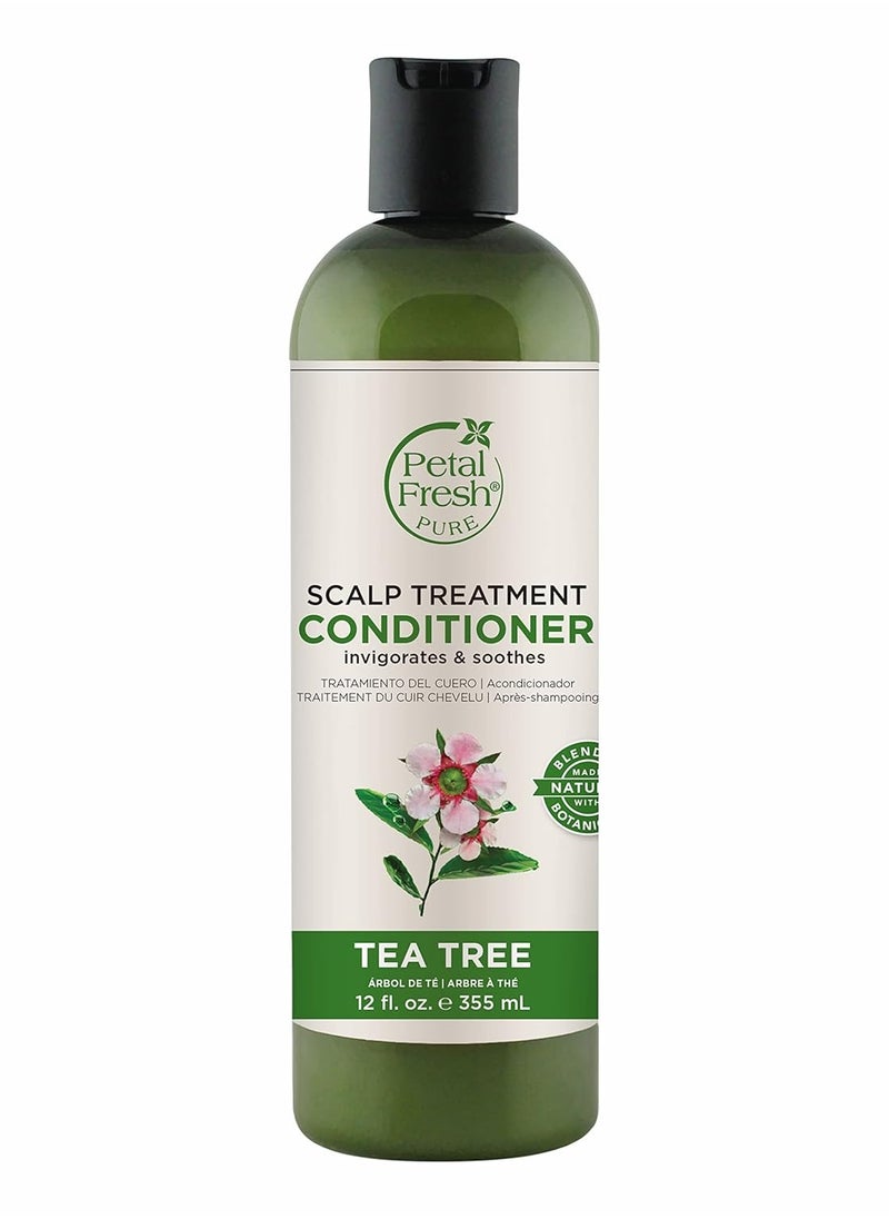 Pure Scalp Treatment Tea Tree Conditioner | For Itchy & Dry Scalp, Anti Dandruff | No Sulphate, Silicones, Paraben Free | 100% Vegan & Cruelty Free - 355 ml