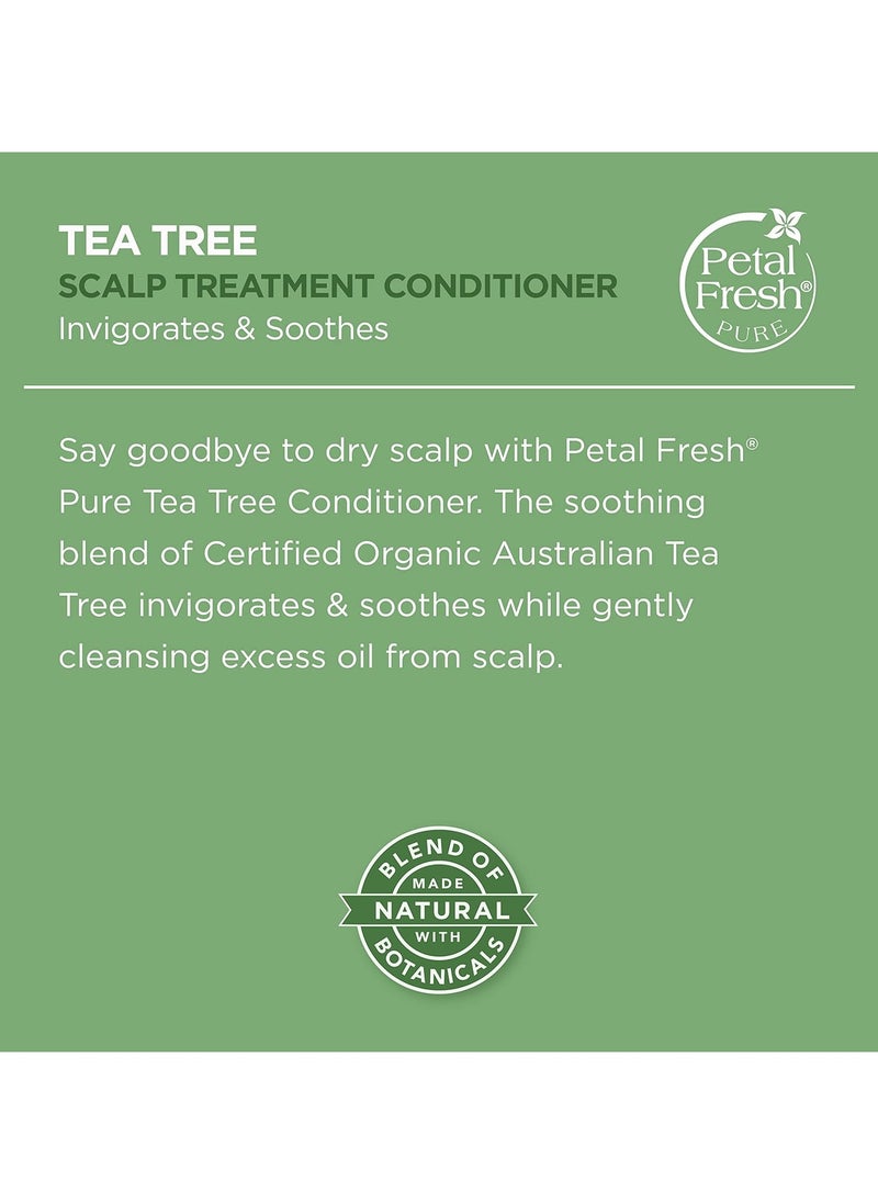 Pure Scalp Treatment Tea Tree Conditioner | For Itchy & Dry Scalp, Anti Dandruff | No Sulphate, Silicones, Paraben Free | 100% Vegan & Cruelty Free - 355 ml