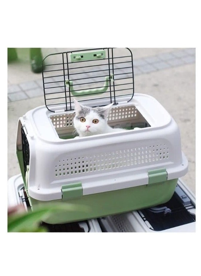 COOLBABY Pet Carrier Cat Dog Suitcase Air Transport Box Travel Hospital Carry Case Container Car Box Air Transport Carry Bag Transport Cat Dog Cage Outbox Camping Carry