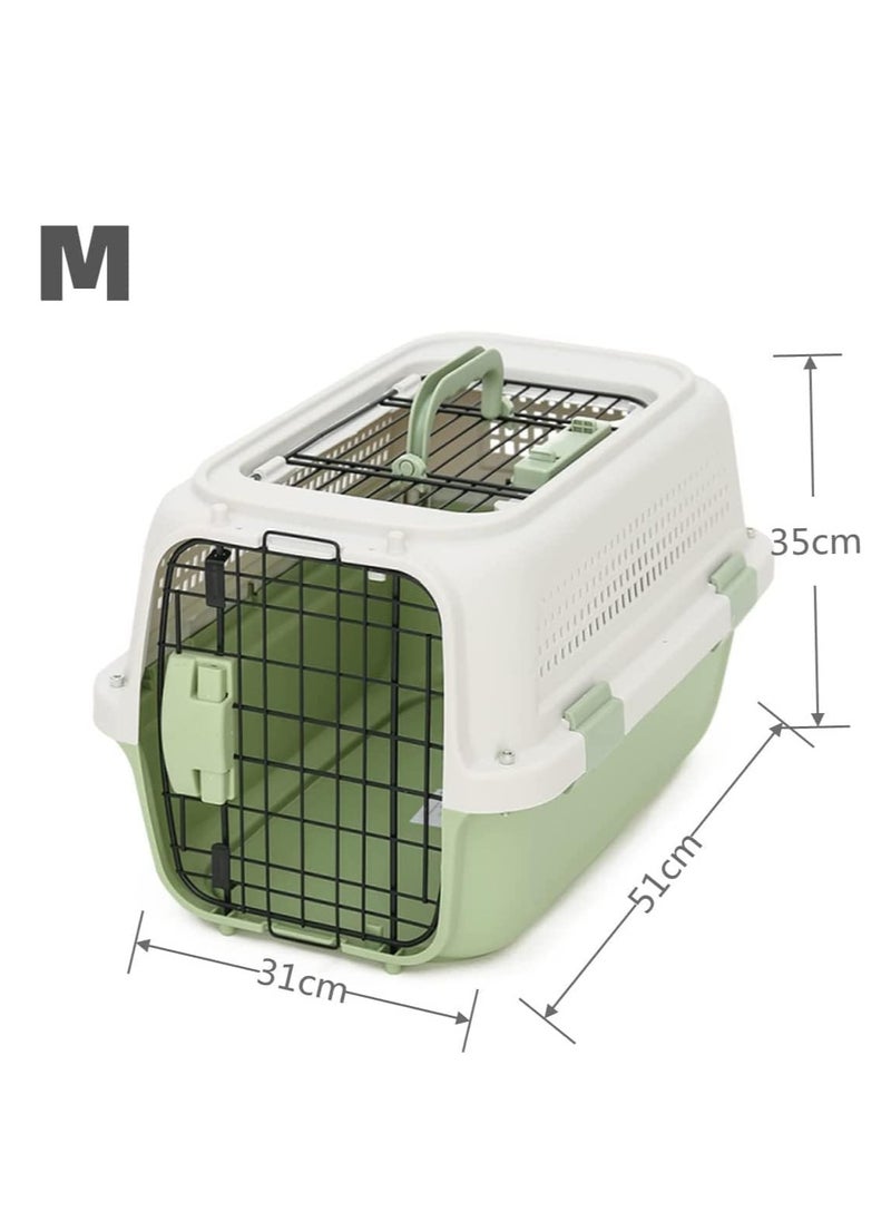 COOLBABY Pet Carrier Cat Dog Suitcase Air Transport Box Travel Hospital Carry Case Container Car Box Air Transport Carry Bag Transport Cat Dog Cage Outbox Camping Carry