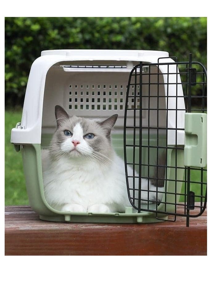 COOLBABY Pet Carrier Cat Dog Suitcase Air Transport Box Travel Hospital Carry Case Container Car Box Air Transport Carry Bag Transport Cat Dog Cage Outbox Camping Carry