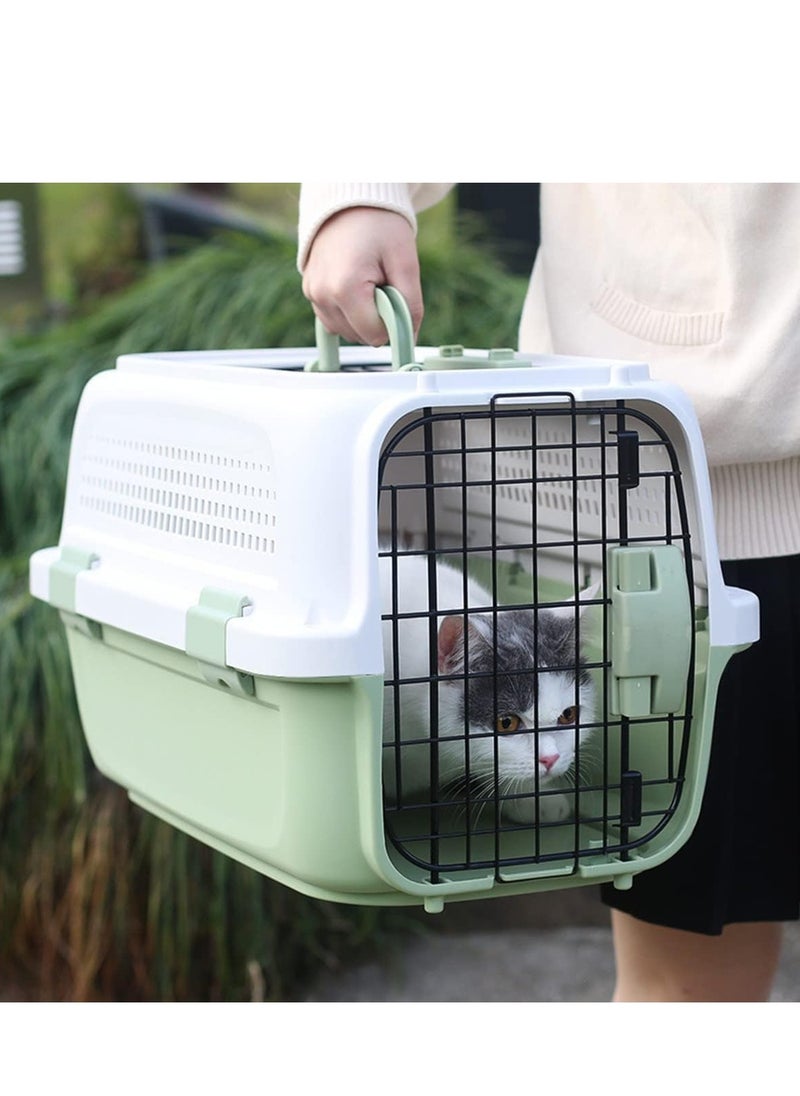 COOLBABY Pet Carrier Cat Dog Suitcase Air Transport Box Travel Hospital Carry Case Container Car Box Air Transport Carry Bag Transport Cat Dog Cage Outbox Camping Carry