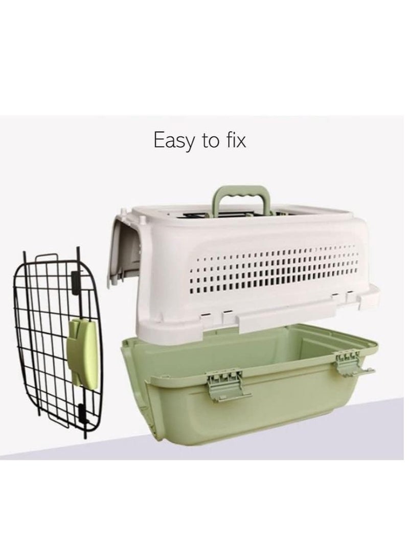 COOLBABY Pet Carrier Cat Dog Suitcase Air Transport Box Travel Hospital Carry Case Container Car Box Air Transport Carry Bag Transport Cat Dog Cage Outbox Camping Carry