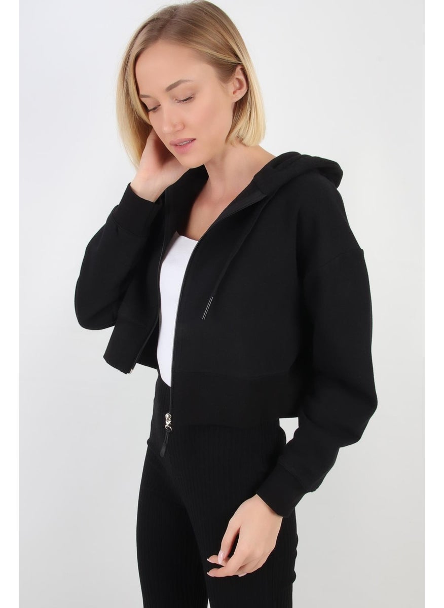 Crop Hoodie Cardigan (B20-5013)