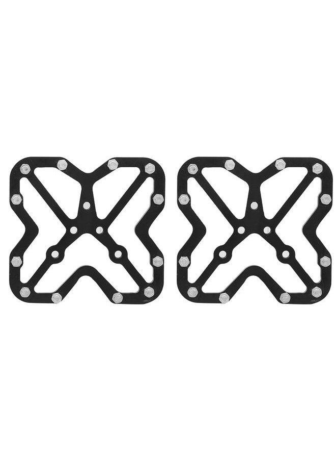 1 Pair  Aluminum Alloy Bike Bicyle Large Clipless Pedal Platform Adapters for SPDBlack