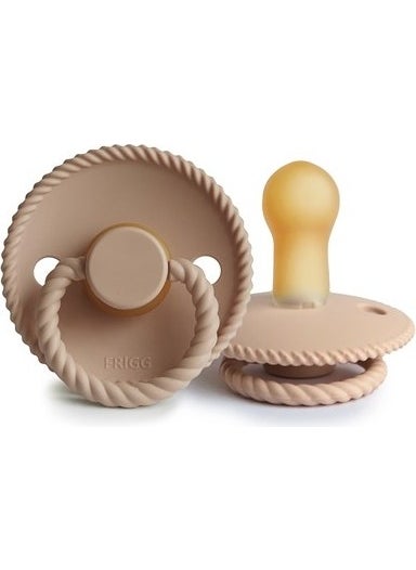 Rope Rubber Pacifier - Croissant 6 - 18 Months