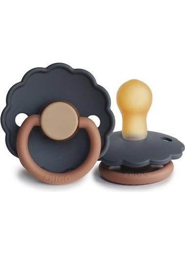 Daisy Rubber Pacifier - Aurora 0-6 Months
