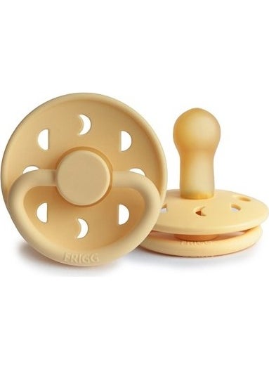 Moon Phase Rubber Pacifier - Pale Daffodil 6-18 Months