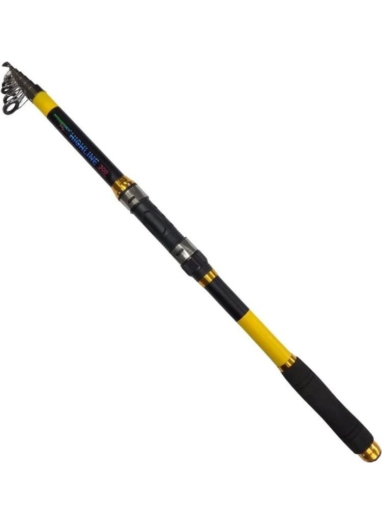 Highline Mlk 3.00M. 75-150 Gr. Long Handle Telescopic Fishing Pole with Attachment