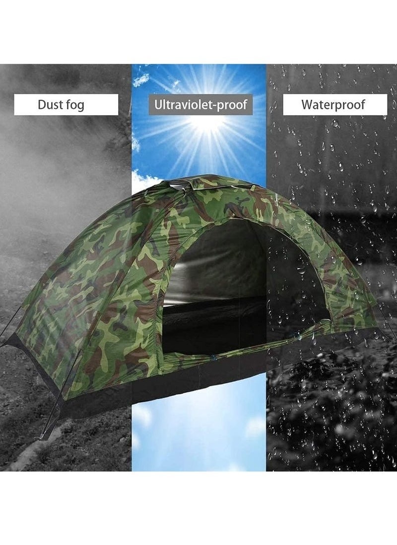 Multi-Person Camouflage Camping Tent, Windproof, Waterproof And Dustproof, Party Camping Tent
