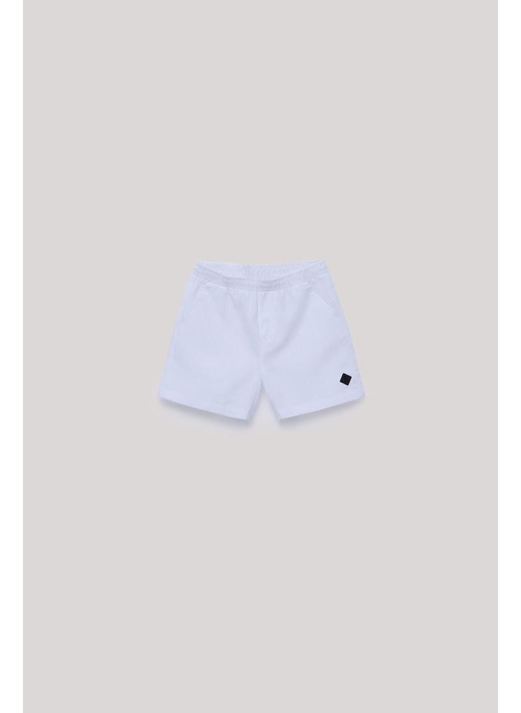 Baby Boy White Shorts