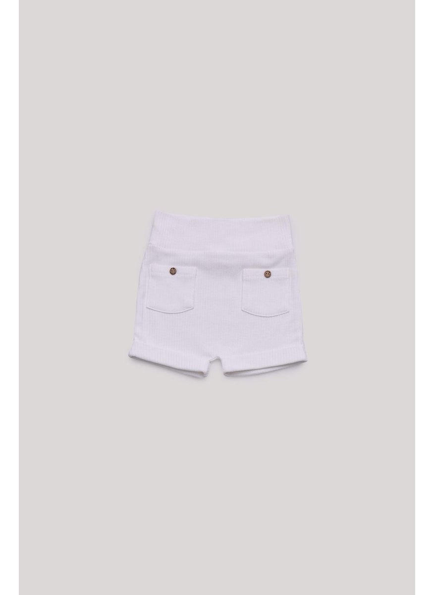 Baby Boy Ecru Shorts