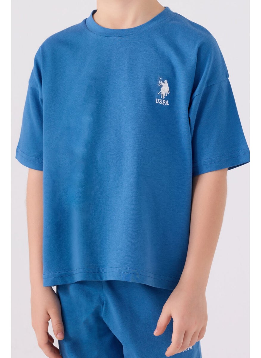 Boys Light Blue Bermuda Set