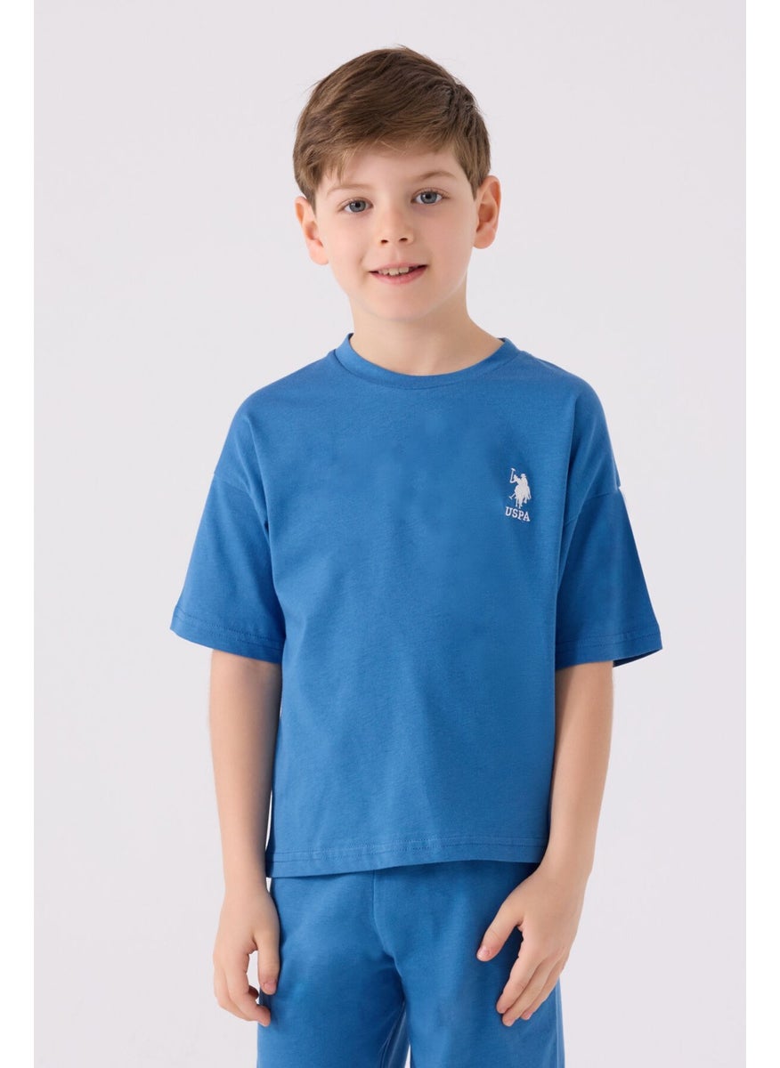 Boys Light Blue Bermuda Set