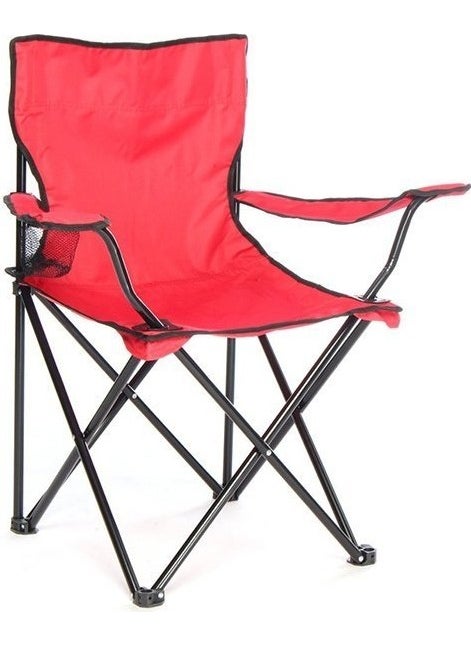 Folding Camping Chair with Arm Rejisor Red