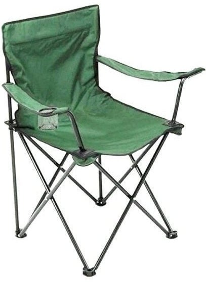 Folding Camping Chair with Arm - Green