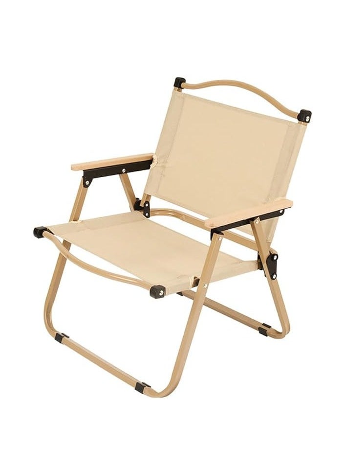 Outdoor Foldable Camping Chair, Heavy Duty Portable Beach Chair for BBQ/Hiking/Fishing/Picnic