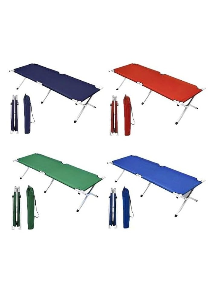 Folding Camping Cot for Adults, Portable Camp Bed, Lightweight, Extra Wide, Travel Sleeping Cots for Outdoor Hiking BBQ Office Nap Beach Vacation |188*64*42cm