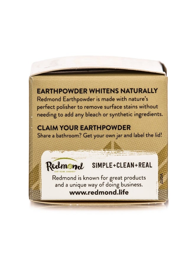 Earthpowder - All Natural Tooth and Gum Powder Bentonite Clay, Vegan Organic Non-Fluoride No